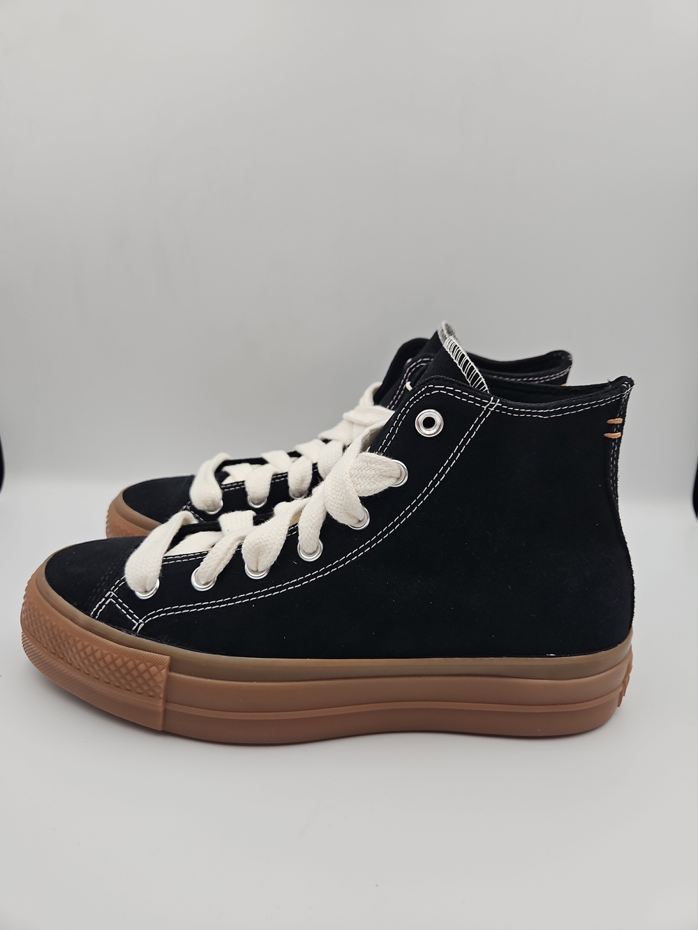 Converse Black High-Top Sneakers with Gum Sole